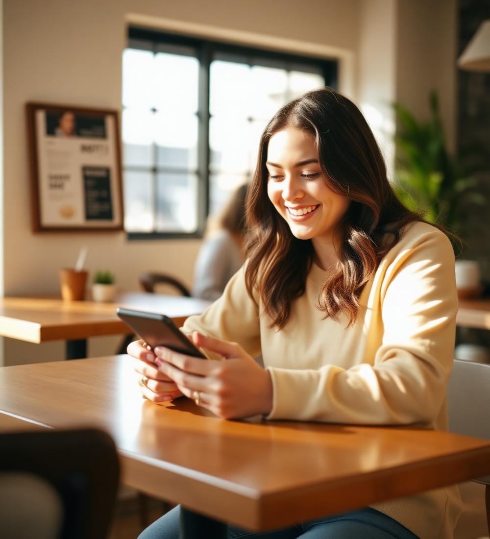 Lua respondendo mensagens de pacientes pelo celular